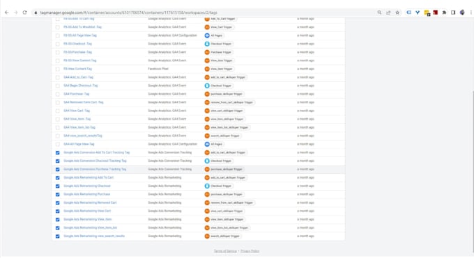 setup google ads conversion tracking with tag manager