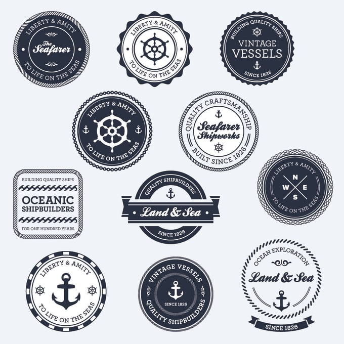 Design a grunge retro stamp and logo for you by Oceanwaves