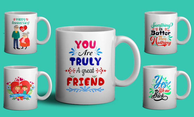 create a custom coffee mug design in 4 hours