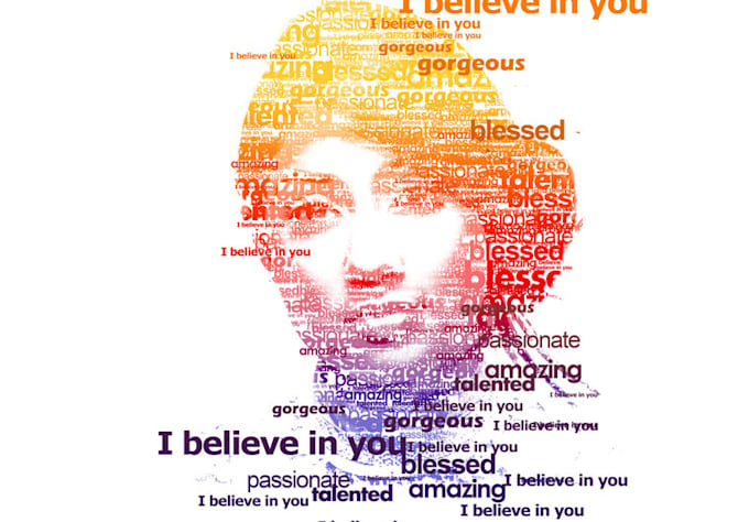 create your typographic portrait like grammys posters just