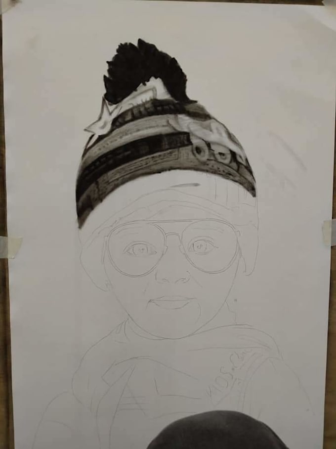 do professional hyper realistic sketch in 24 hours