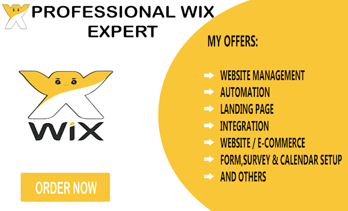 design wix website, landing page, and wix ecommerce store