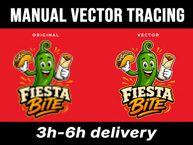 do vector tracing, vector logo, vectorize image