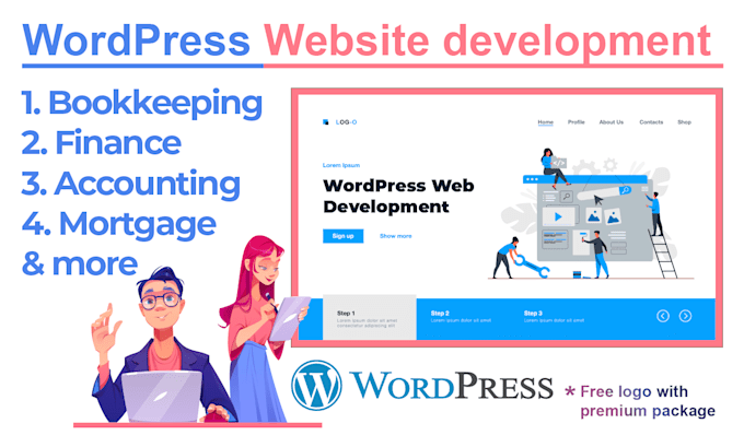 do bookkeeping website finance website accounting wordpress web development
