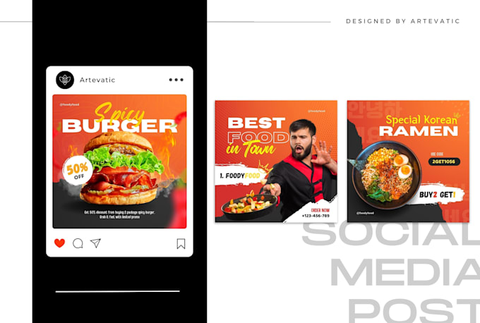 create eye catching social media design for your business