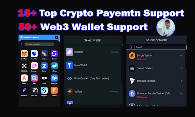 create ecommerce website to accept crypto payments with custom token