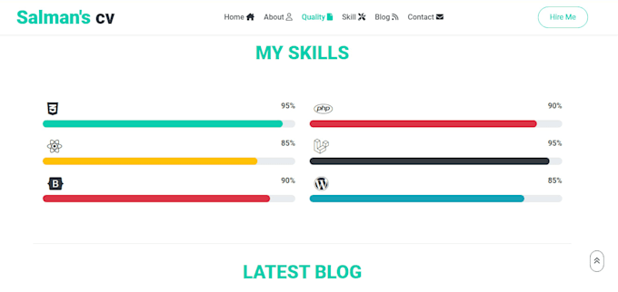 make a web resume  using bootstrap , javascript , css and html