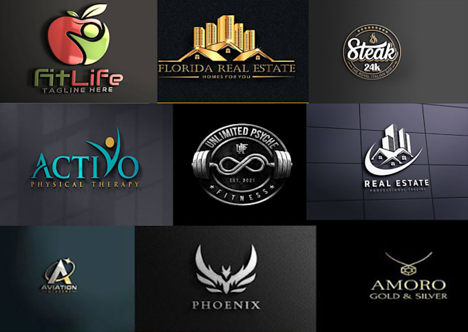 do modern minimalist 3d and custom creative business logo