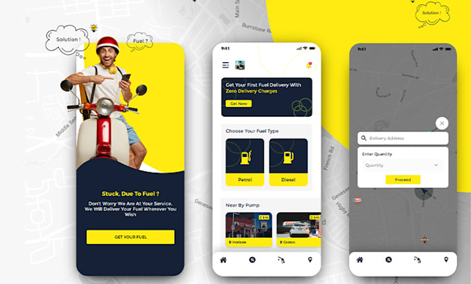 develop on demand fuel delivery app for ios and android