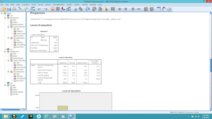 Statistical data analysis and interpretation using ibm spss and excel ...