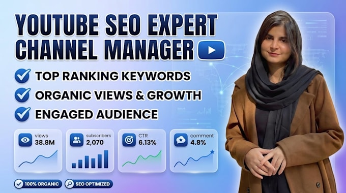 do youtube video SEO, best manager, and expert channel optimization