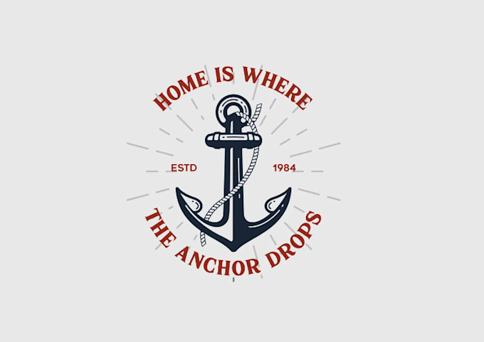 do unique and creative anchor logo for your business