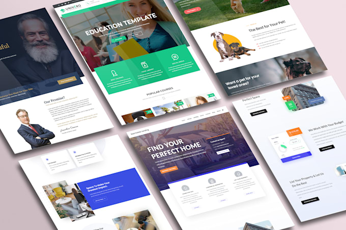 design responsive wordpress landing page or elementor landing page