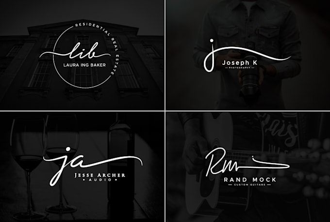 design a unique handwritten signature logo for your name or business