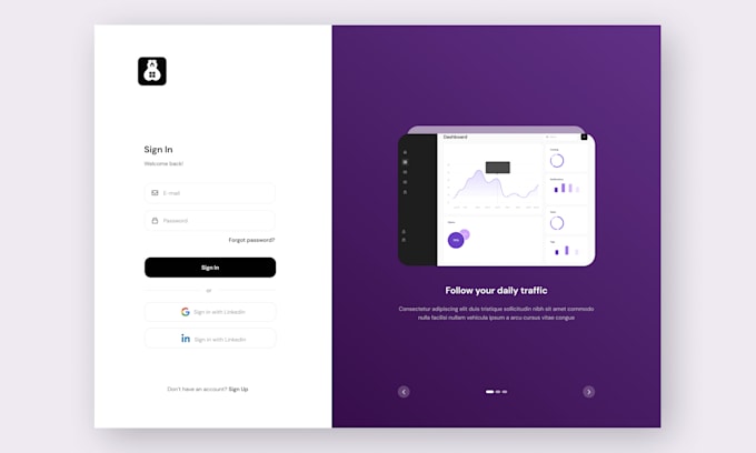 design a modern web app UI