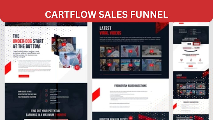 create wordpress sales funnel landing page using cartflow and elementor pro