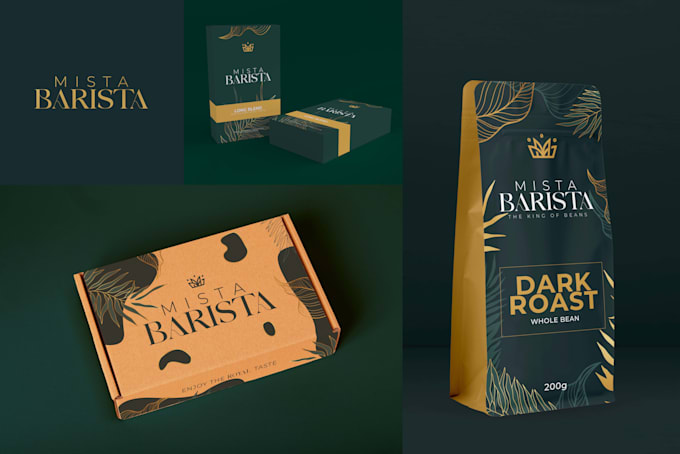 create a coffee bag, packaging and pouch design