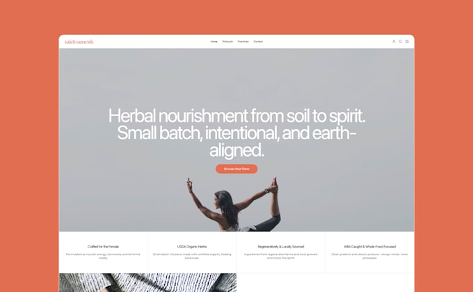 design and develop a shopify website
