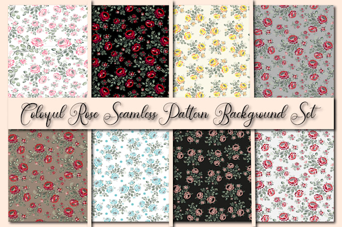 create cute vector seamless patterns