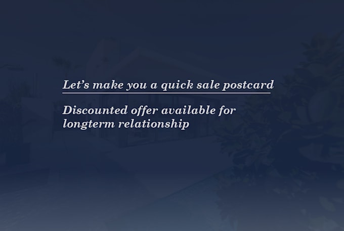 create professional real estate postcard, flyer, or brochure design