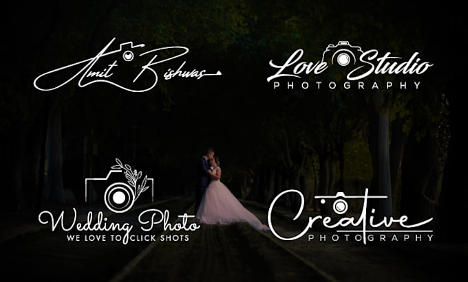make unique signature, autograph, wedding photography watermark script logo