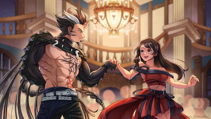 draw ur oc, couple, character, illustration
