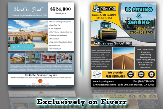design brochures, flyers, menu cards for you