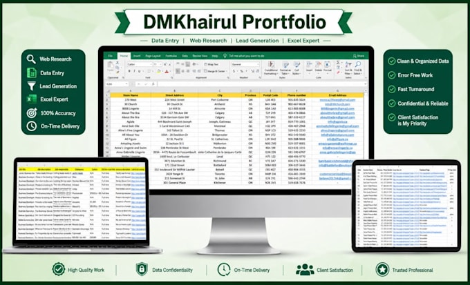 do data entry, web research, copy paste, excel data entry and virtual assistant
