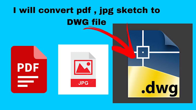Convert your sketch, pdf or jpg to auto cad file or dwg by Musavir123 ...