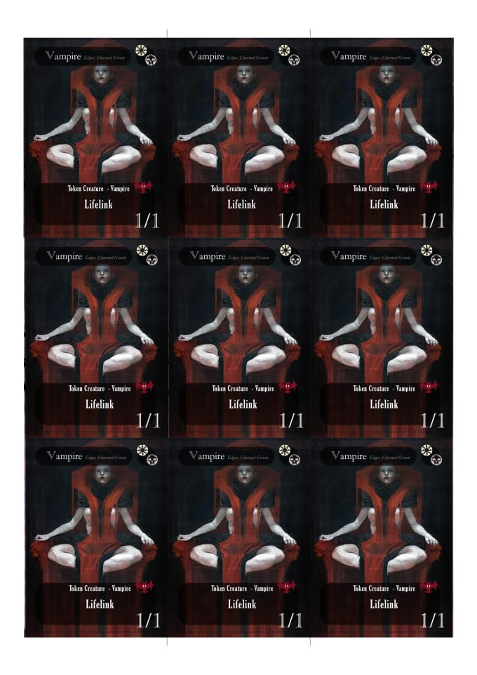 Mtg tokens created printable by Jomarkovic Fiverr
