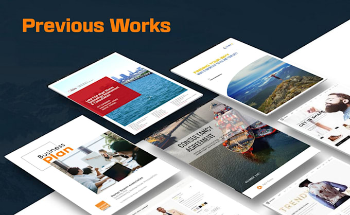 design cover page, proposals, annual report, dockets for you