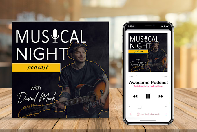 design  professional podcast cover art and itunes covers