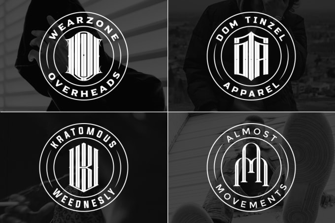 Design initial letter monogram logo for urban clothing brand by ...