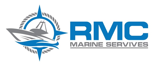 design modern awesome boat service logo