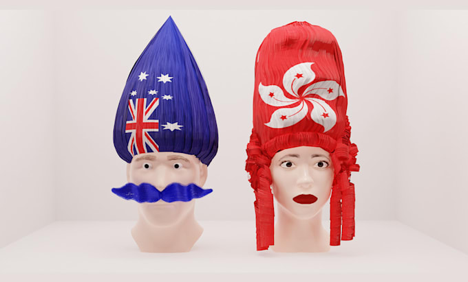 create realistic 3d character and hair modeling