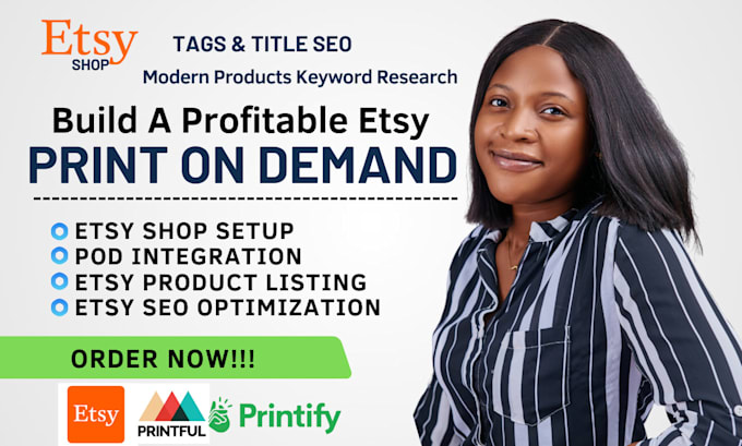 setup etsy shop etsy print on demand listing do bulk tshirts design etsy SEO