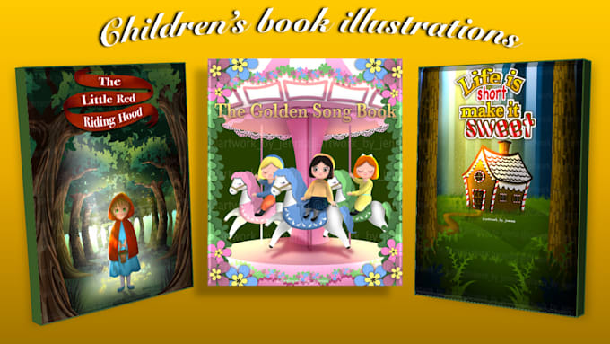 create children book illustration and book cover design