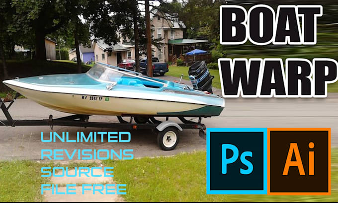 do unique and professional boat wrap design