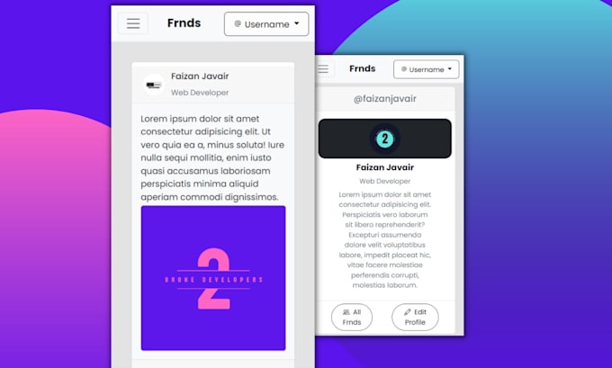 Develop responsive websites using html, css, js and bootstrap by ...
