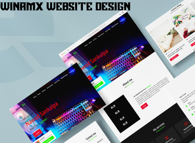 Build modern and responsive cooding website design html,css,js by Bunny ...