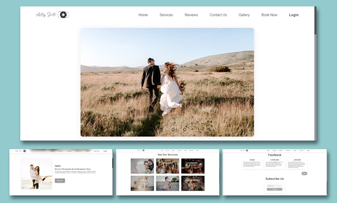 design static website with responsive and fast load