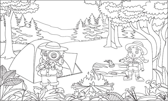 Create coloring book page for kids by Mdlebumia140 | Fiverr