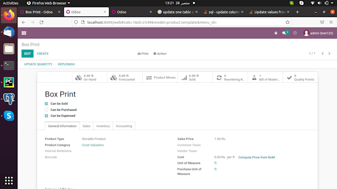 develop new and customize odoo modules