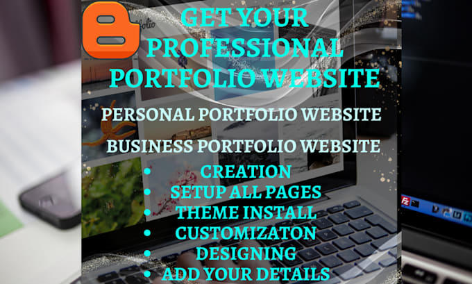 develop and design your blogspot portfolio website completely