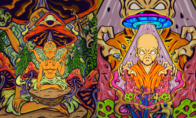 do hand drawn cartoon illustration