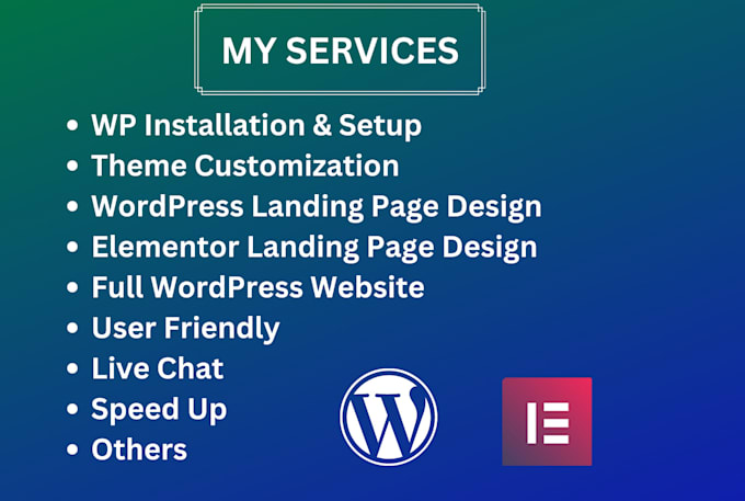 design a modern responsive wordpress landing page website