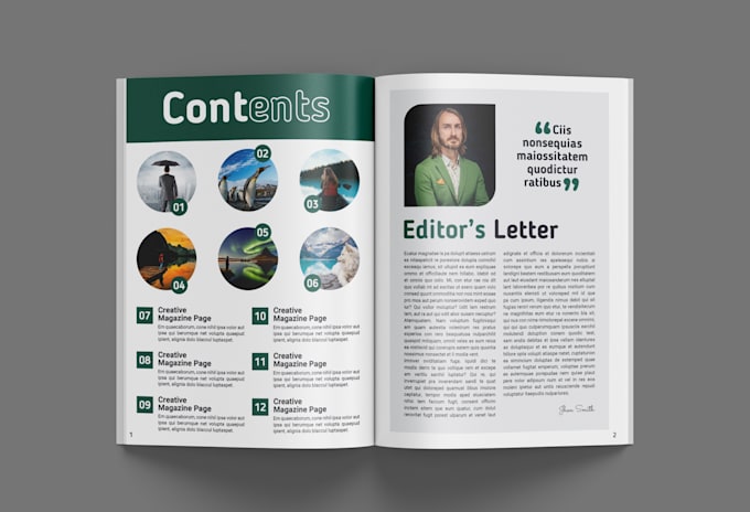 design professional magazine and newsletter