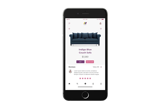 create a customized UI design for mobile and website