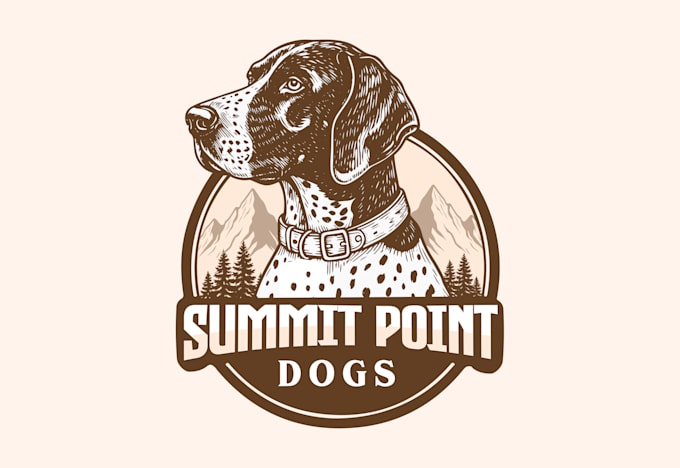 design a  hand drawn logo with illustration