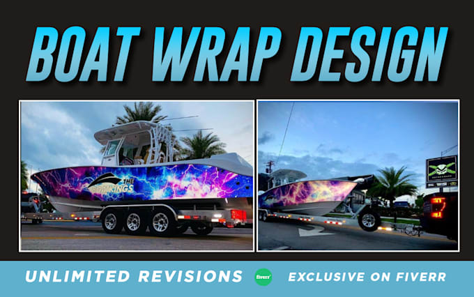 do creative boat wrap yacht wrap design for you